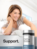 Horbäach Lithium Orotate Capsules 130mg bottle top view