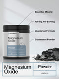 Horbäach Magnesium Oxide Powder 290g label details