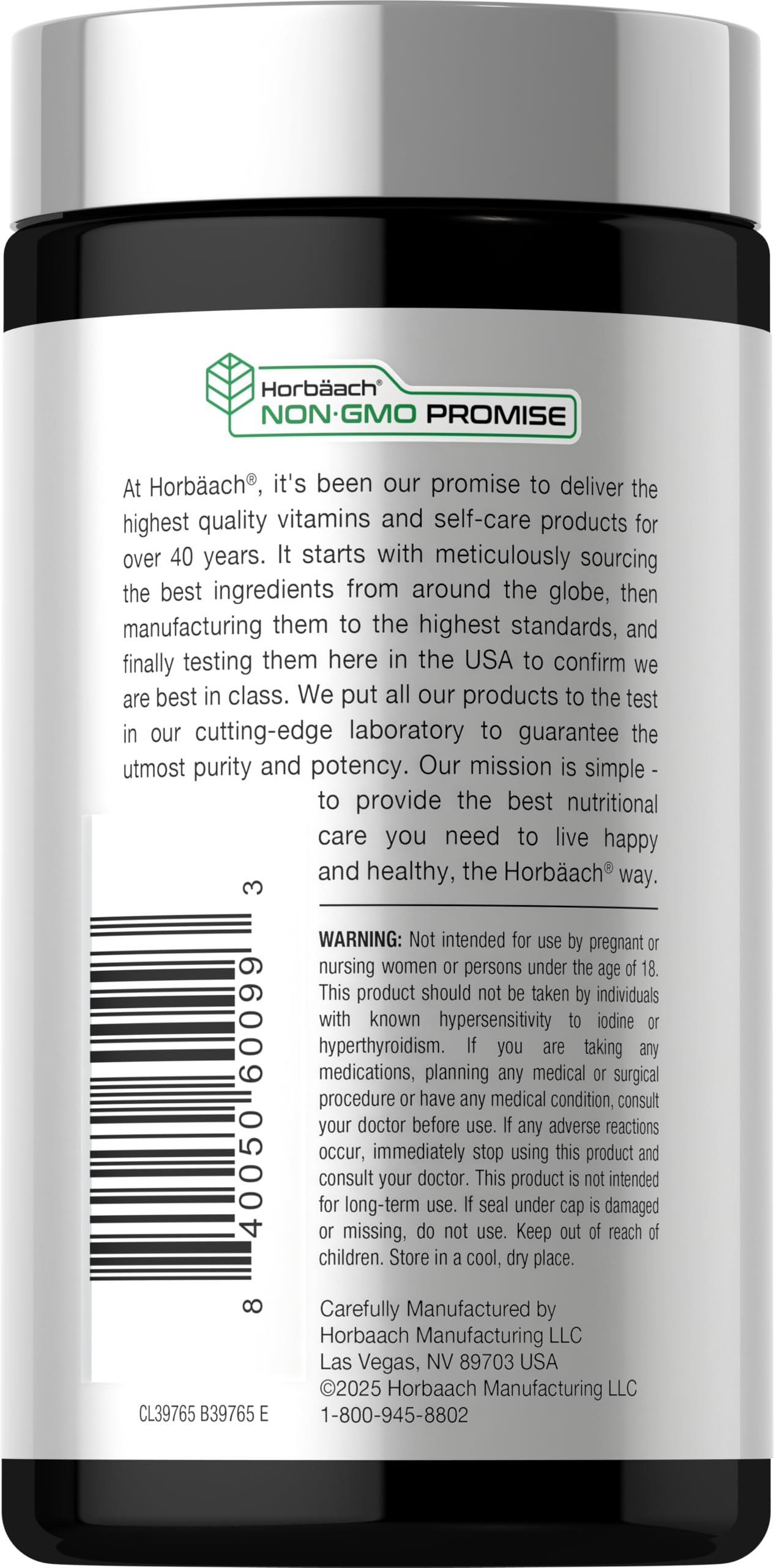 Horbäach Marine Algae & Green Tea Extract Capsules packaging