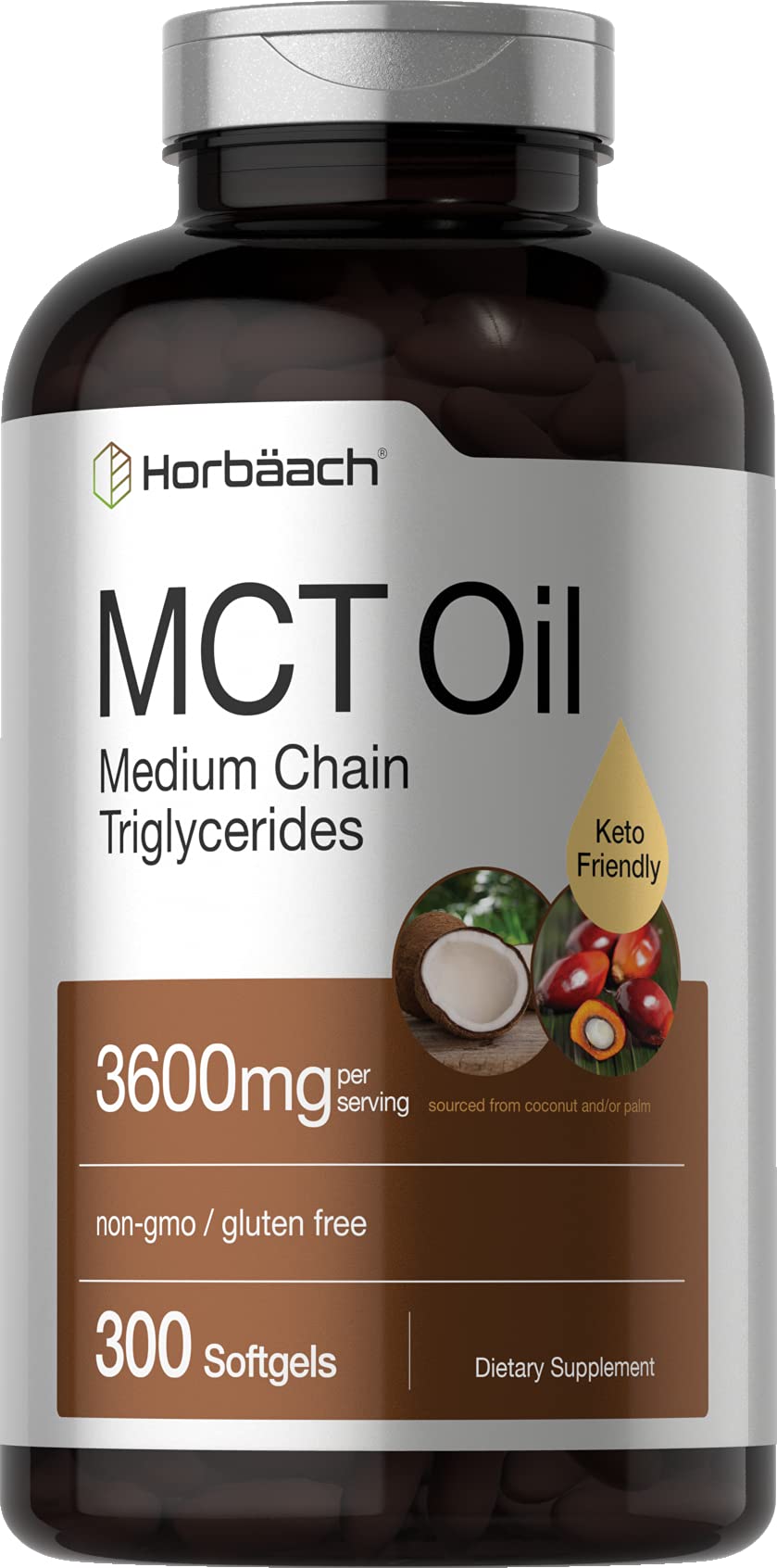Horbäach MCT Oil Softgels 3600mg front view