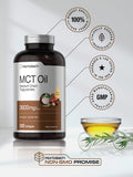 Horbäach MCT Oil Softgels on wooden table