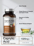 Horbäach MCT Oil softgels side view showing capsule details