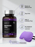 Horbäach Melatonin 10mg capsules on a wooden table