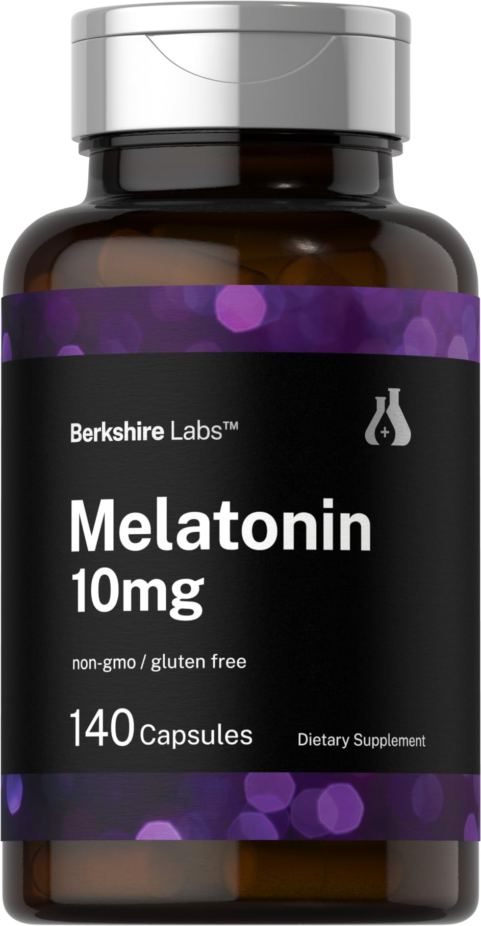 Horbäach Melatonin 10mg quick release capsules front view