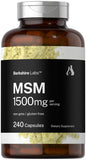 Horbäach MSM 1500mg capsules front view with packaging