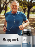 Horbäach MSM Supplement 3000mg close-up of the capsules