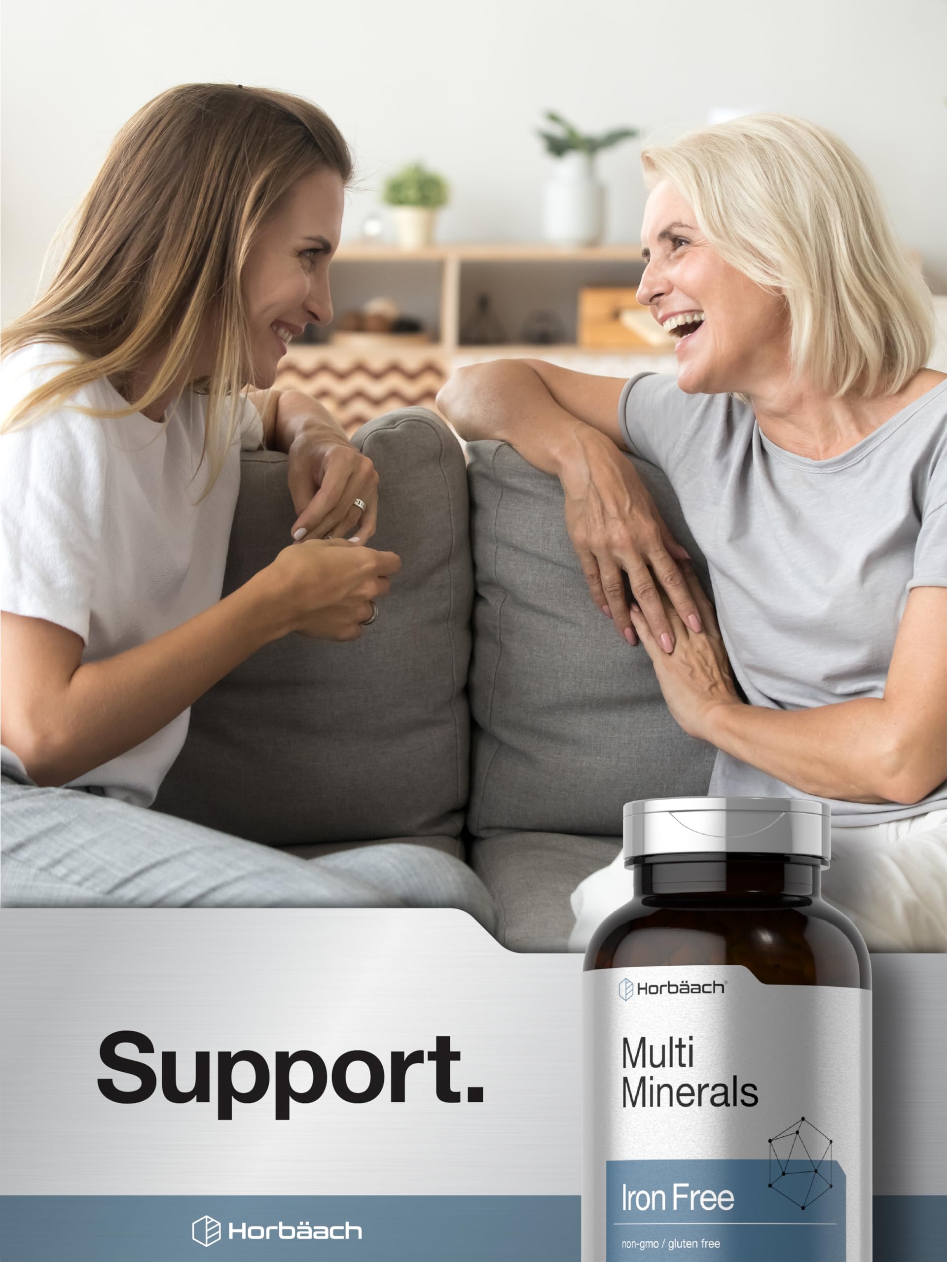 Horbäach Multi Mineral Supplement capsule size comparison