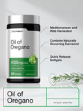 Horbäach Oil of Oregano Softgels 150mg back view
