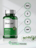 Horbäach Olive Leaf Extract bottle side view