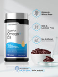 Horbäach Omega-3 Fish Oil + D3 Softgels ingredients list