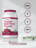 Horbäach Organic Beet Root Powder in a glass with smoothie