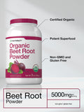 Horbäach Organic Beet Root Powder side view showing serving size