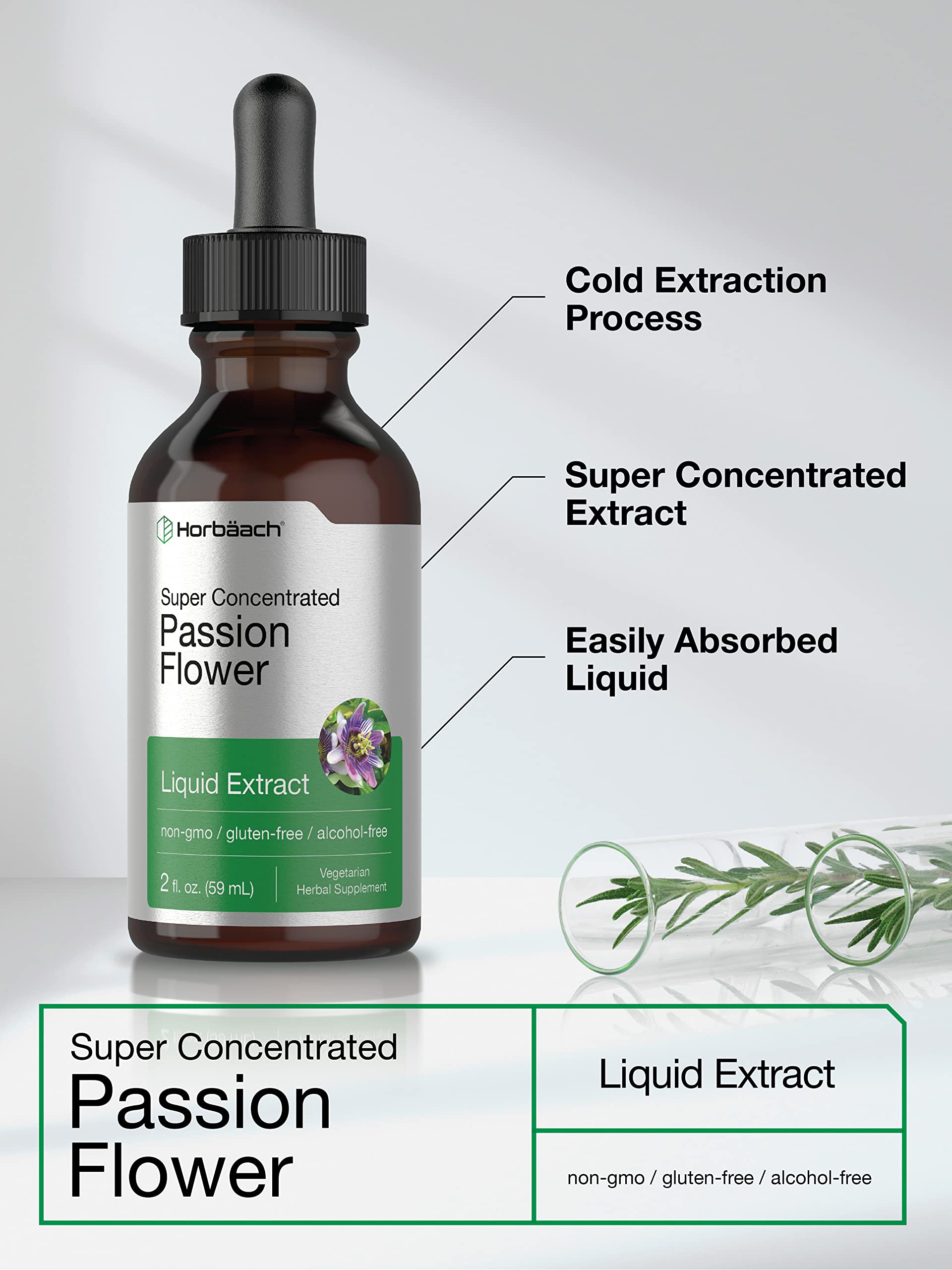 Horbäach Passion Flower Liquid Extract 132g side view