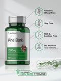 Horbäach Pine Bark Extract Capsules close-up of the bottle