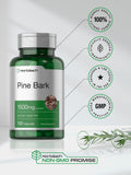 Horbäach Pine Bark Extract Capsules with a measuring spoon