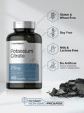 Horbäach Potassium Citrate 275mg quick-release capsules close-up