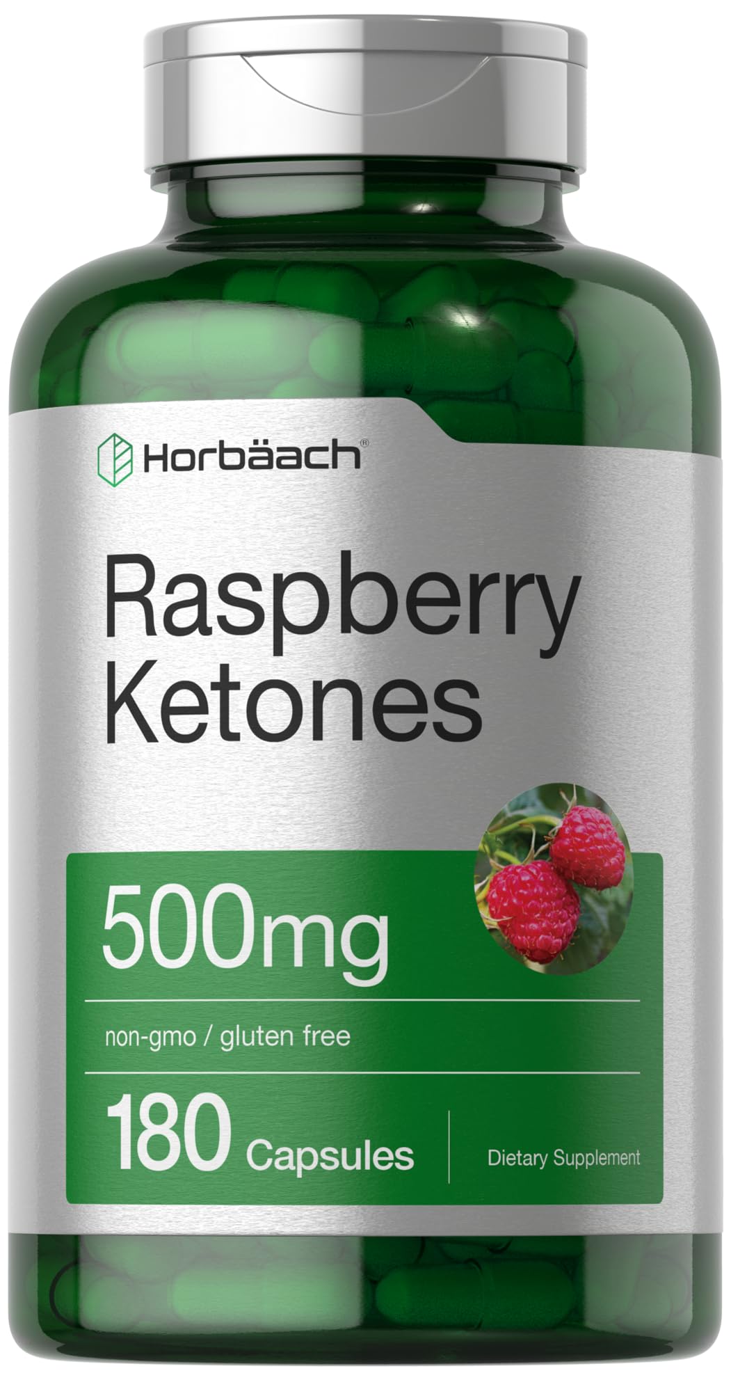 Horbäach Raspberry Ketones bottle front view