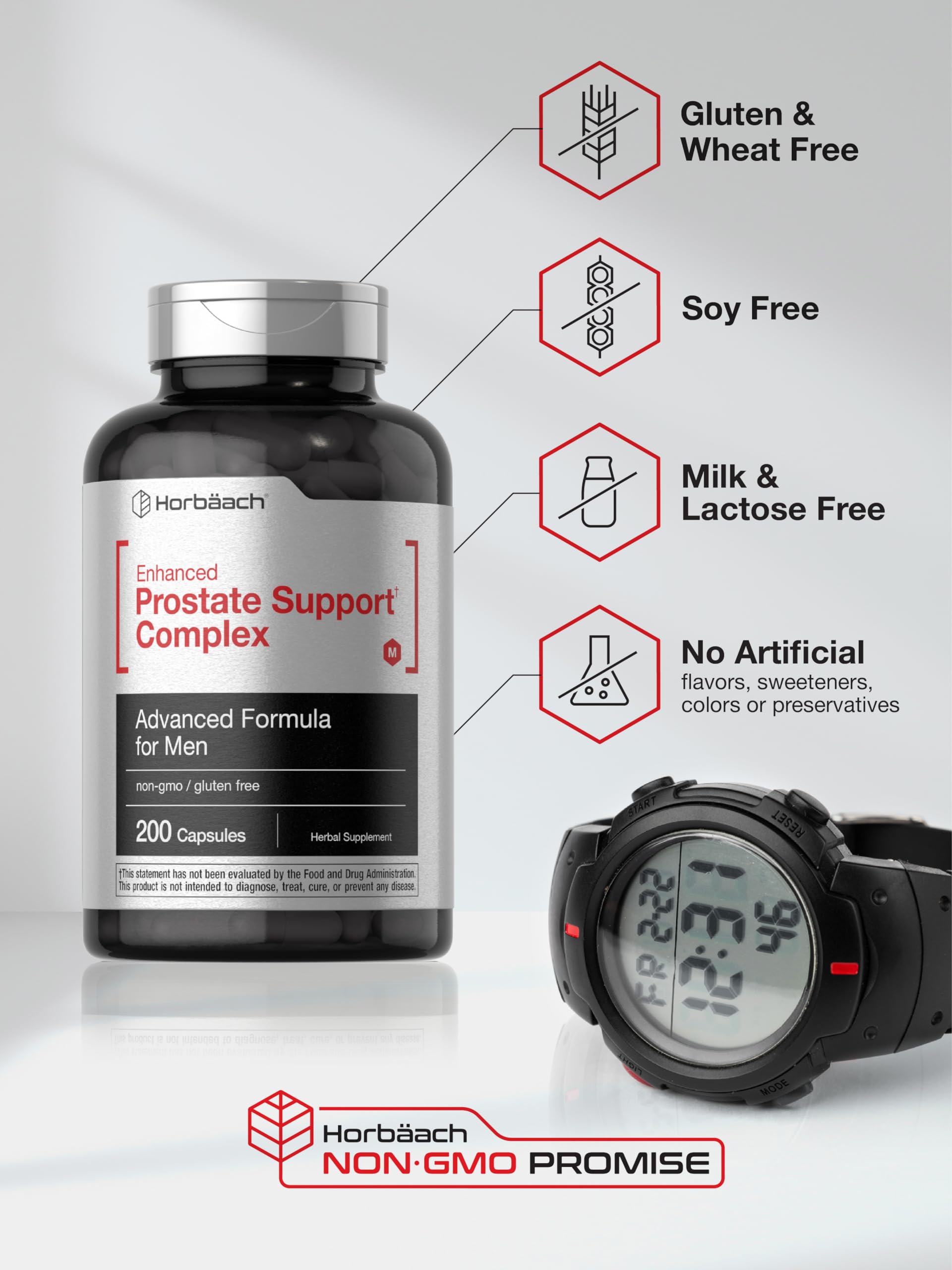 Horbäach Saw Palmetto Prostate Support Complex 150g bottle with cap
