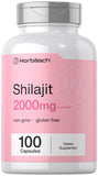 Horbäach Shilajit Capsules front view with 60 count