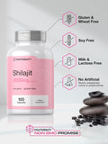 Horbäach Shilajit Capsules on a wooden table