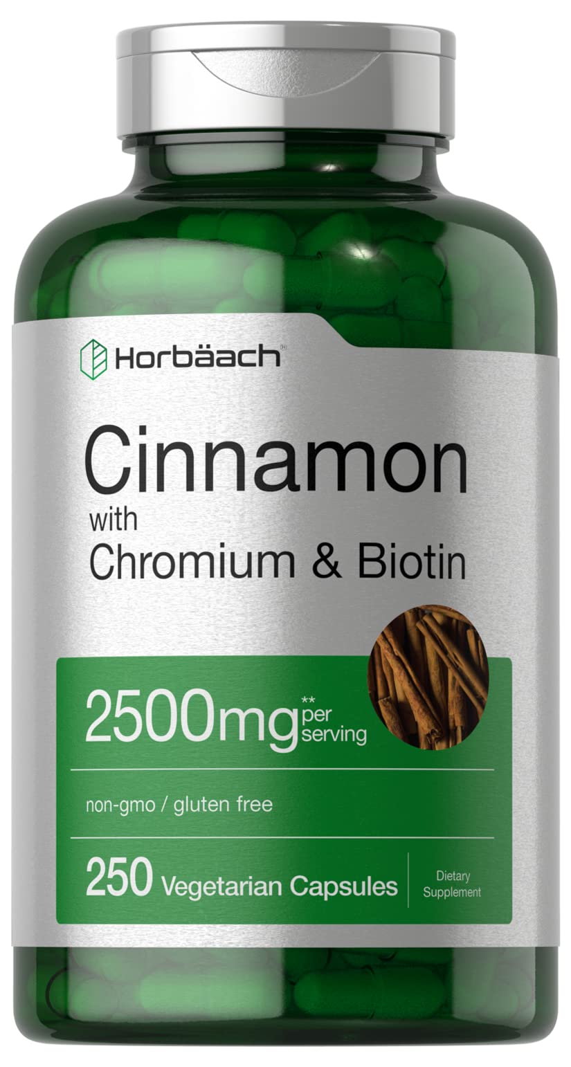 Horbäach Super Cinnamon Capsules 60 count front view