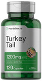 Horbäach Turkey Tail Mushroom Capsules front view with packaging