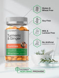 Horbäach Turmeric + Ginger Gummies gummies in hand
