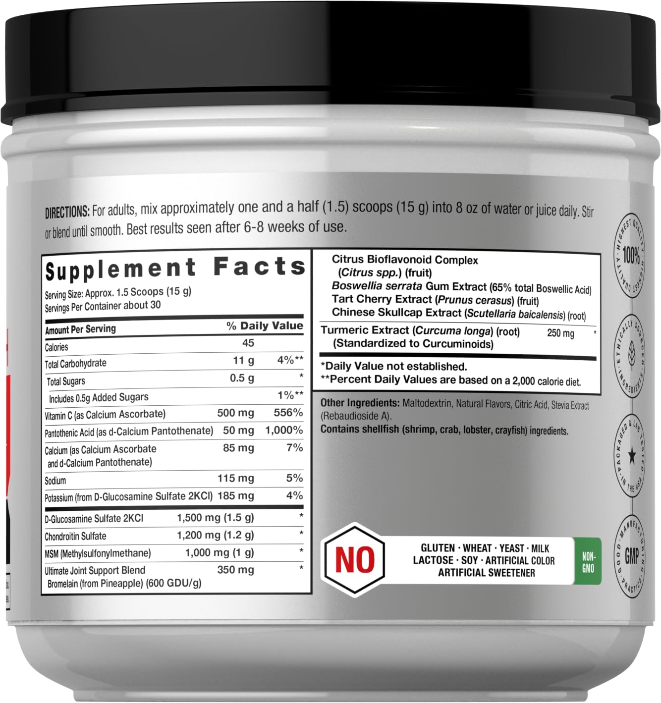 Horbäach Ultimate Joint Support Powder 454g packaging