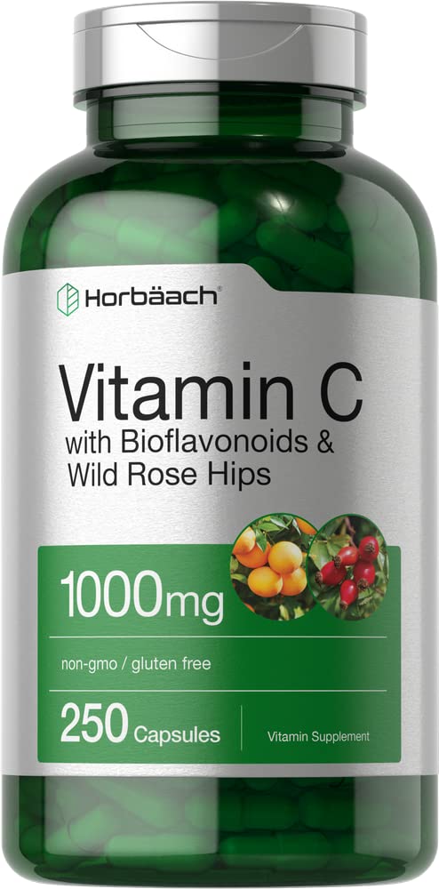 Horbäach Vitamin C 1000mg quick release capsules front view