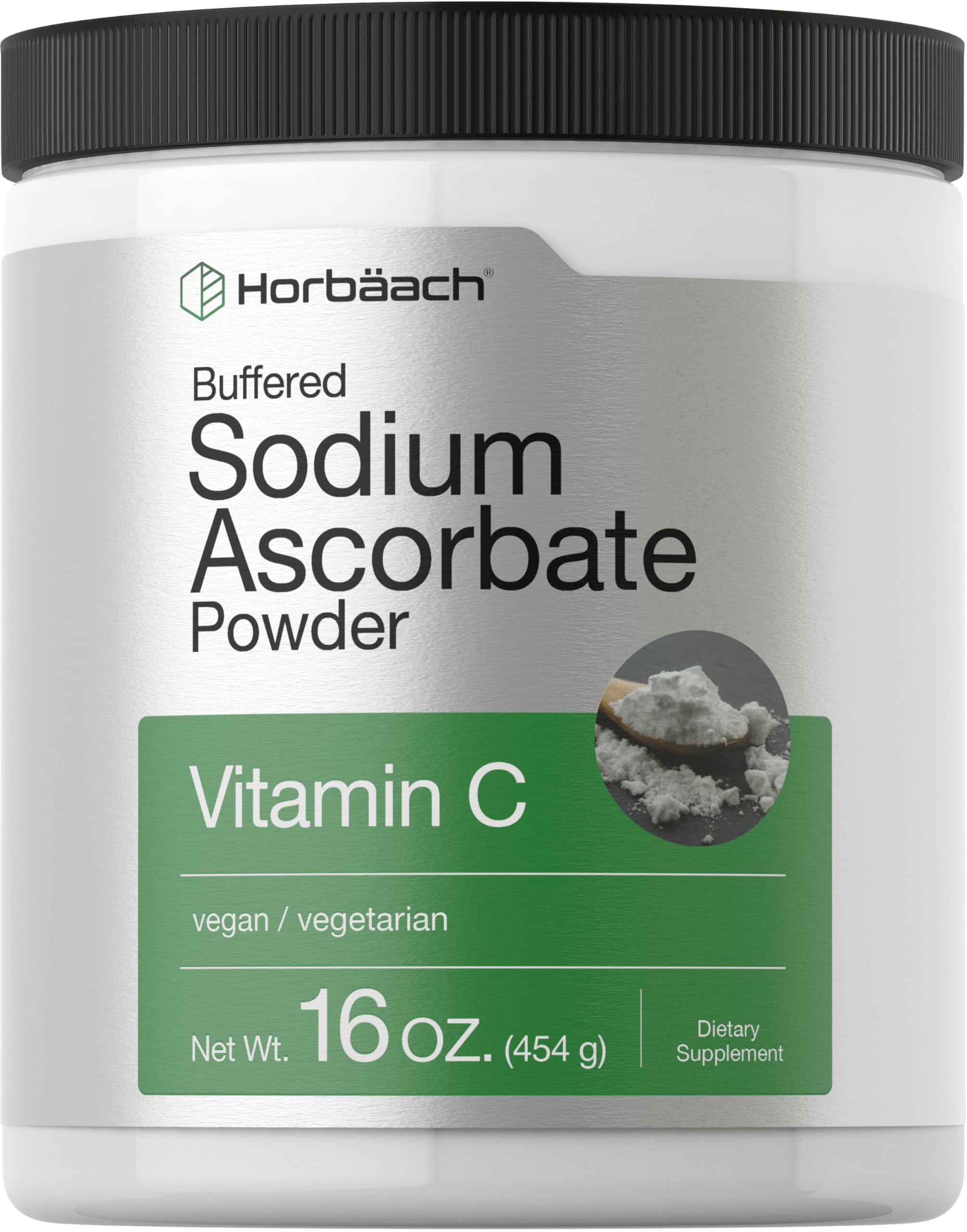 Horbäach Vitamin C Powder 1,600 mg front view