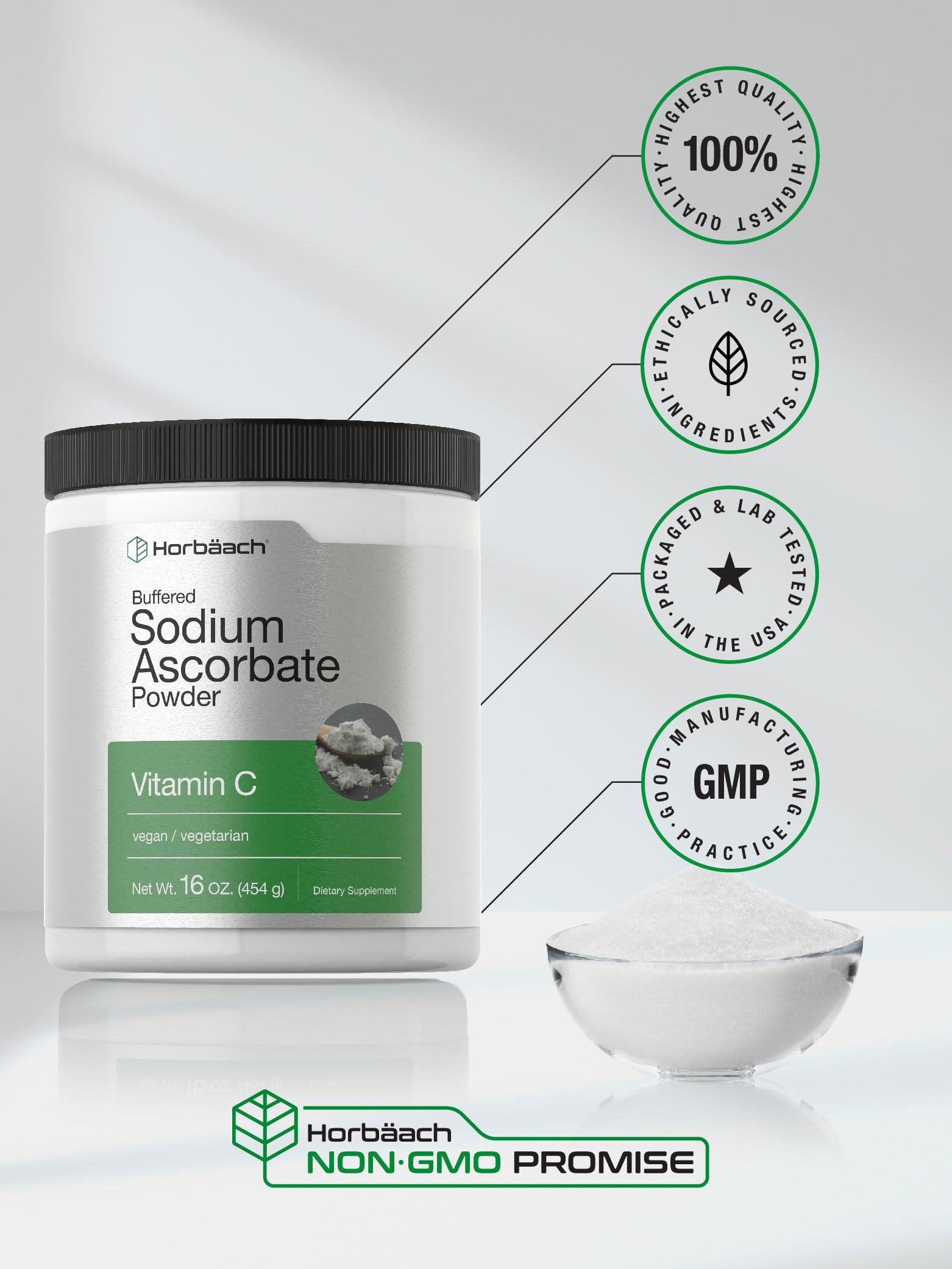 Horbäach Vitamin C Powder ingredients list