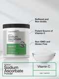 Horbäach Vitamin C Powder mixing with juice