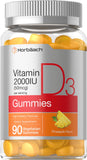 Horbäach Vitamin D3 Gummies pineapple flavour front view