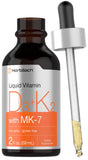 Horbäach Vitamin D3 & K2 liquid supplement bottle front view