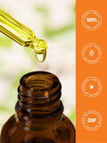 Horbäach Vitamin D3 & K2 liquid supplement in a spoon