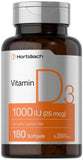 Horbäach Vitamin D3 Softgels front view with packaging