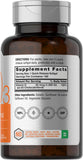Horbäach Vitamin D3 Softgels side view showing softgel size