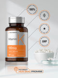Horbäach Vitamin K1 Tablets 100 mcg close-up of a single tablet