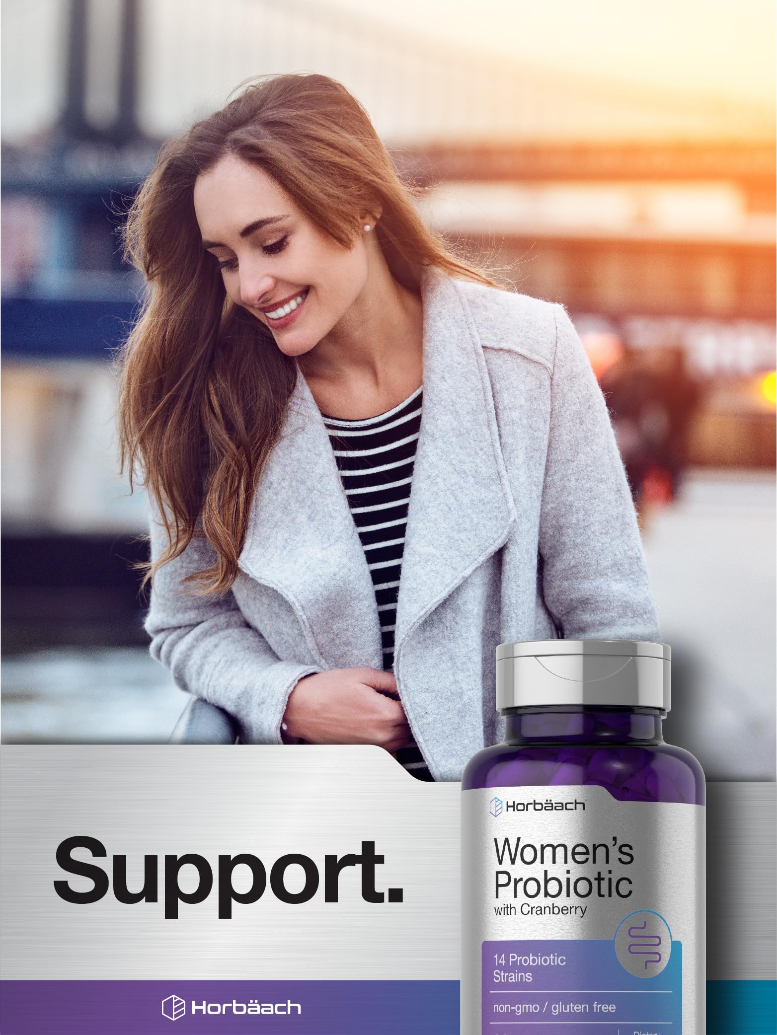 Horbäach Women's Probiotic with Cranberry vegetarian capsule