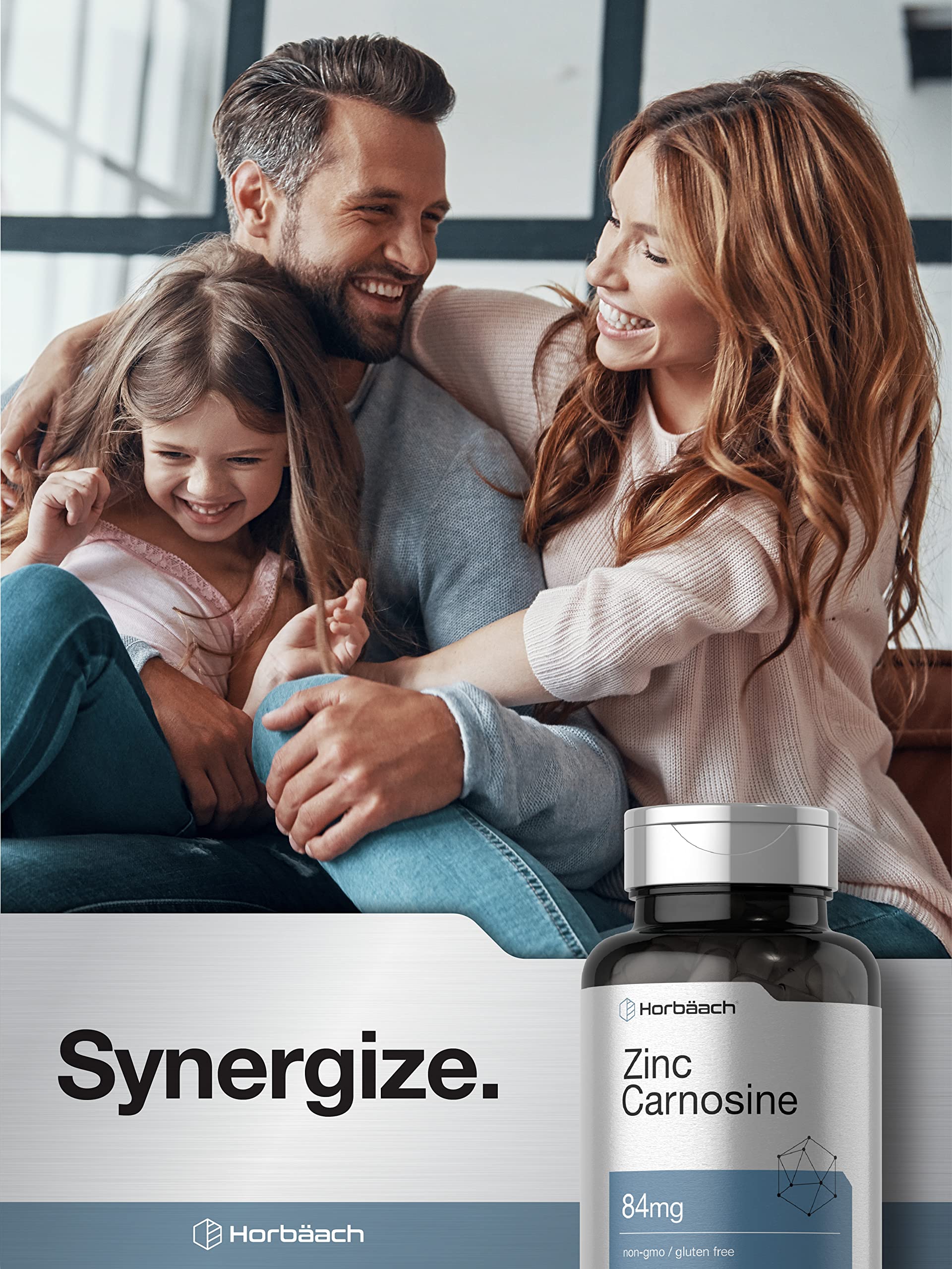 Horbäach Zinc Carnosine Supplement 84mg ingredients list