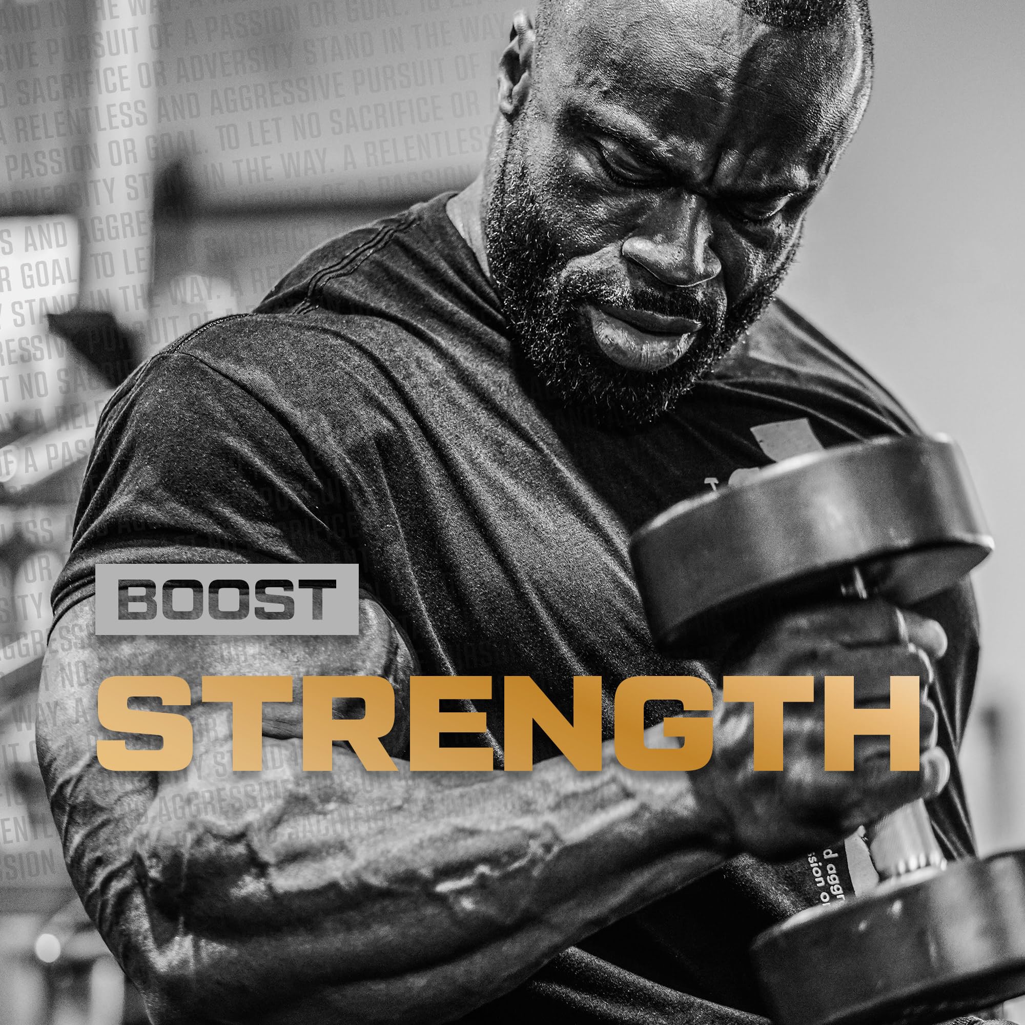 HOSSTILE Creatine Monohydrate Powder 300g mixed in a drink