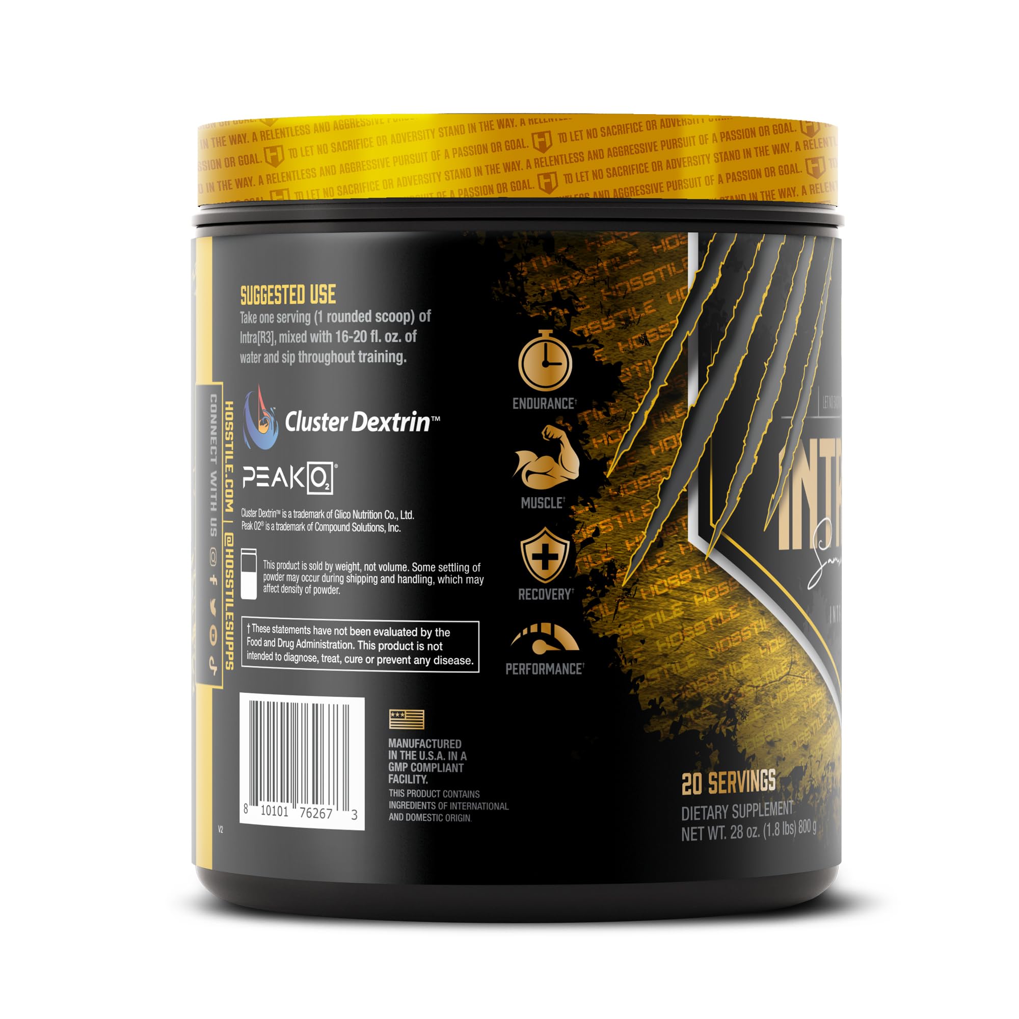 HOSSTILE INTRA[R3] All-In-One Intra-Workout Complex in a gym setting