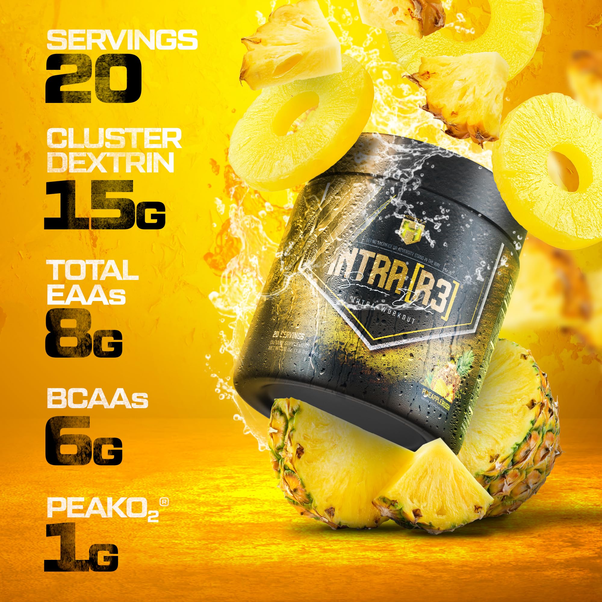 HOSSTILE INTRA[R3] All-In-One Intra-Workout Complex nutritional information