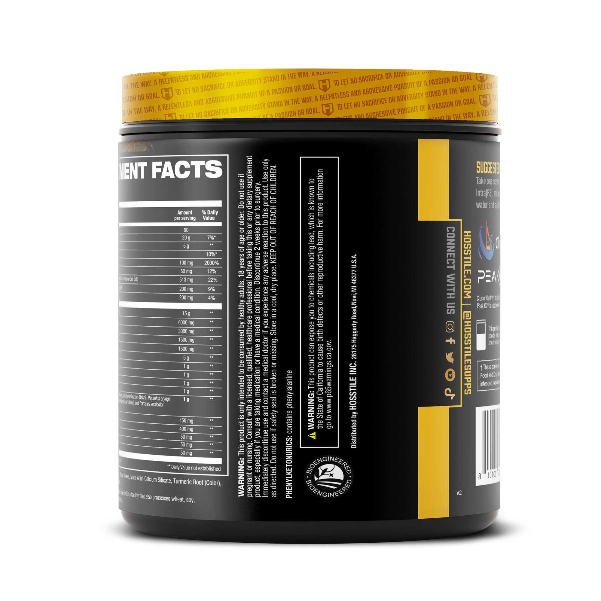 HOSSTILE INTRA[R3] All-In-One Intra-Workout Complex with workout gear