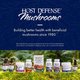 Host Defense Agarikon Mushroom Supplement ingredients list on packaging