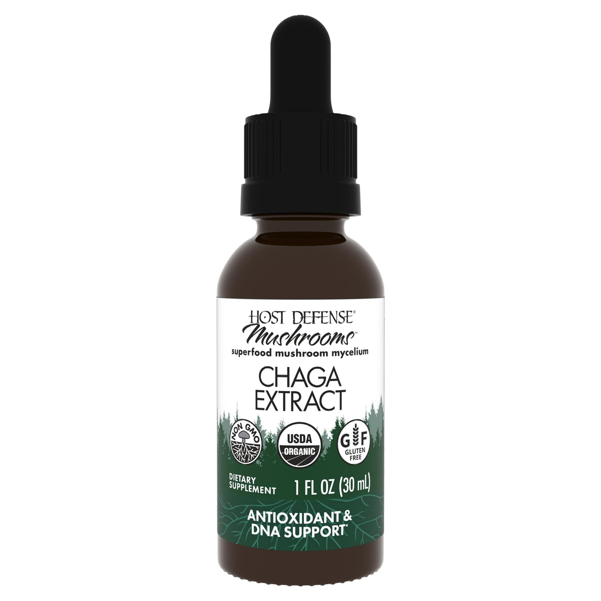 Host Defense Chaga Mushroom Extract 27g front view