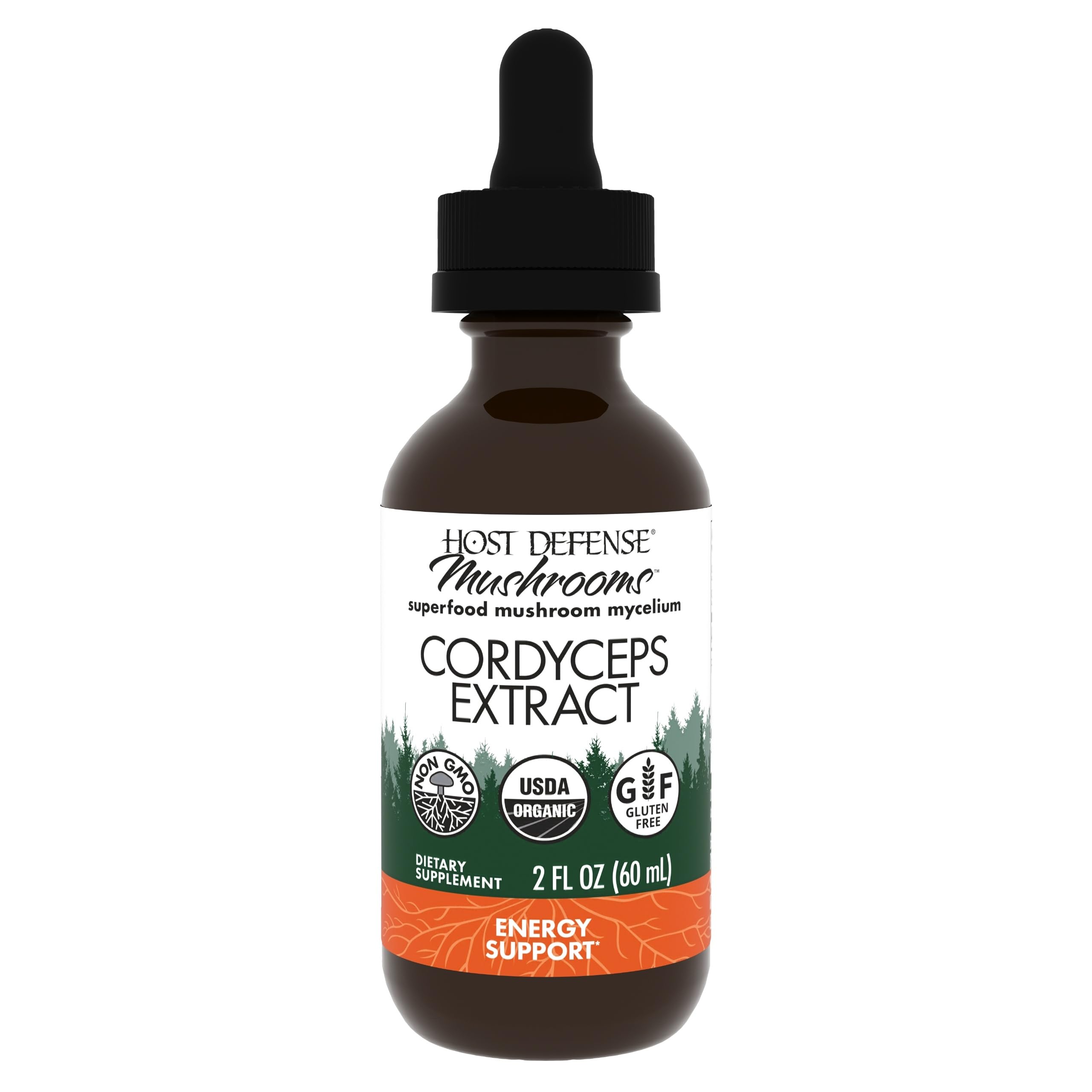 Host Defense Cordyceps Mushroom Extract 136g front view