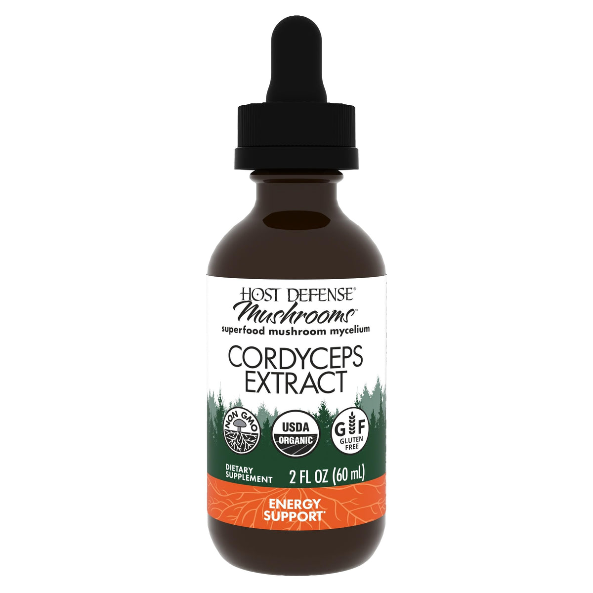 Host Defense Cordyceps Mushroom Extract 136g front view