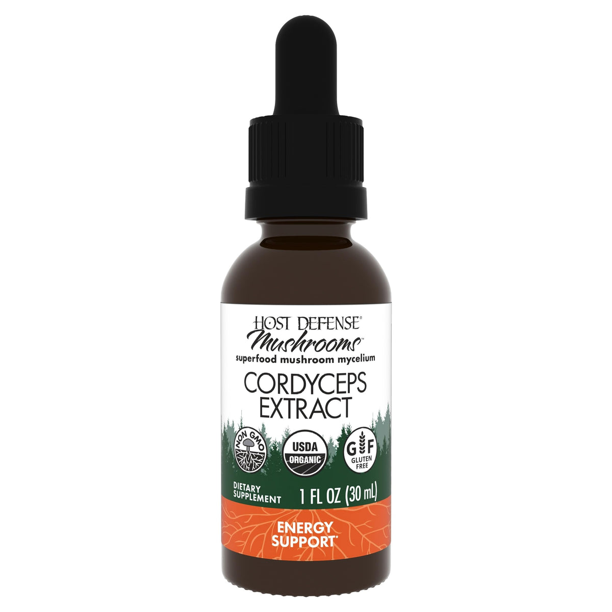 Host Defense Cordyceps Mushroom Extract 27g front view