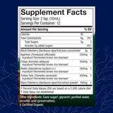 Host Defense Elderberry Mushroom Supplement 191g back view